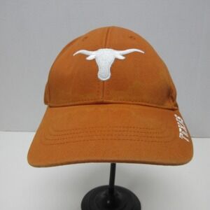 Texas Longhorns Adjustable Hat Cap OS Orange Embroidered NCAA Longhorn Headwear